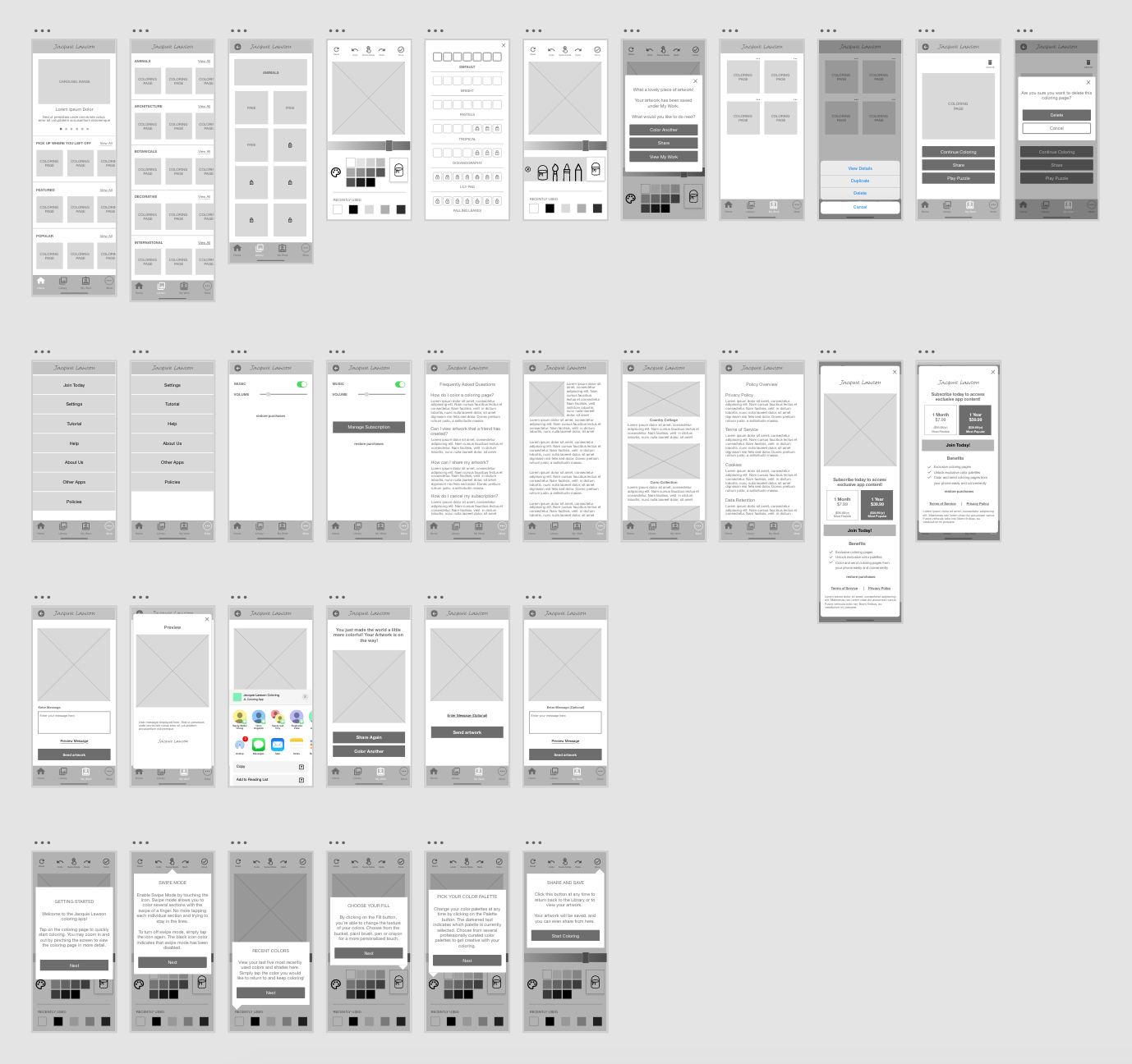 Wireframes
